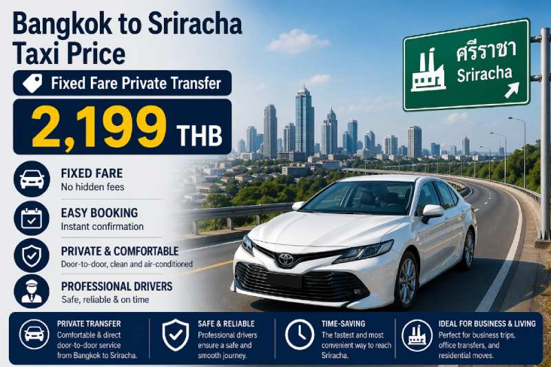 bangkok to sriracha taxi price