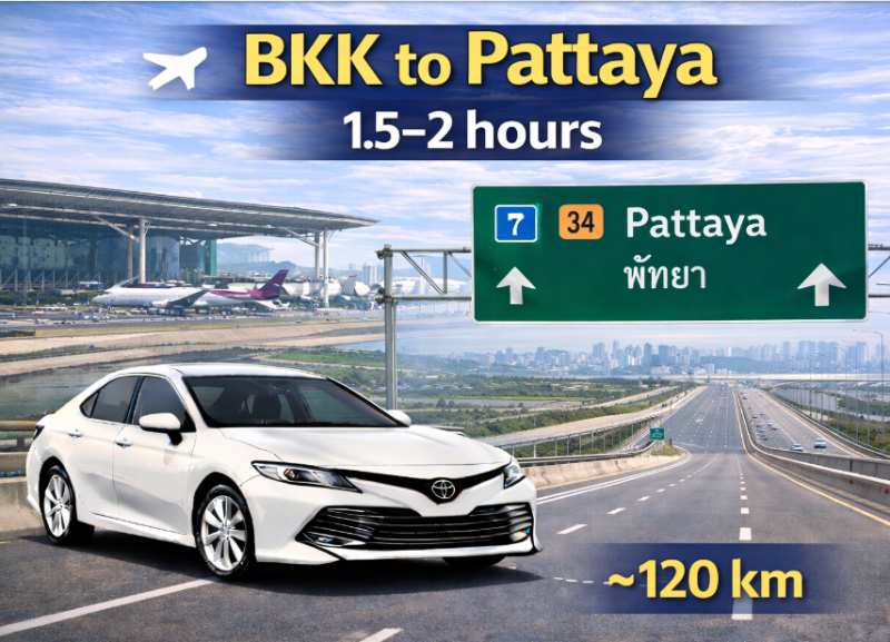 BKK airport to pattaya
