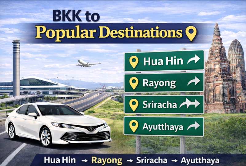 BKK airport to popular destinations