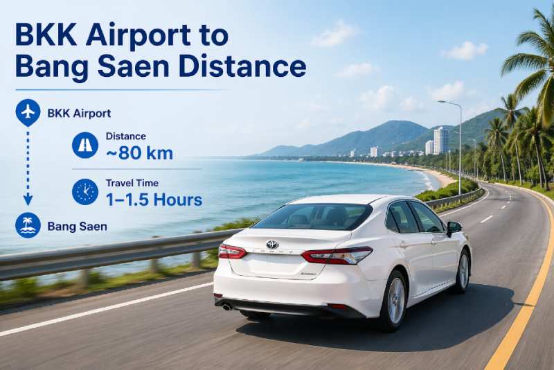 BKK to Bang Saen distance