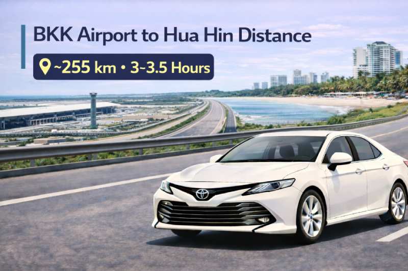 BKK to Hua Hin distance
