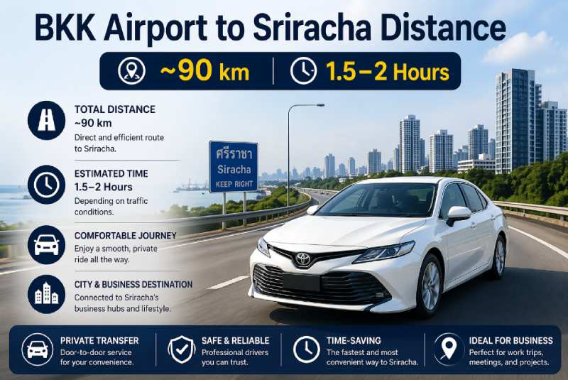 DMK to Ban Phe distance