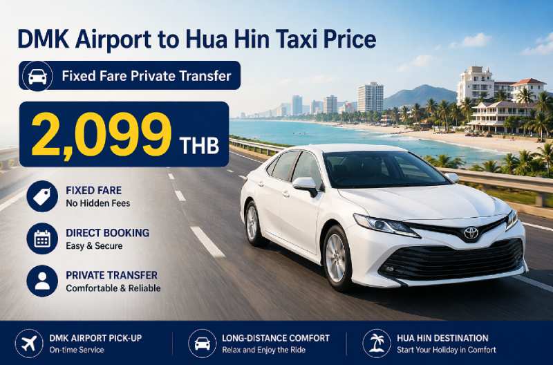 dmk to hua hin taxi price