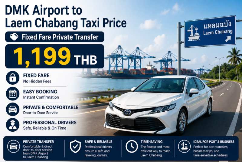 dmk to laem chabang taxi price