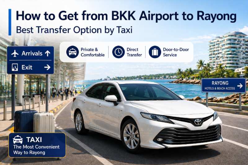 how to get from BKK airport to Rayong