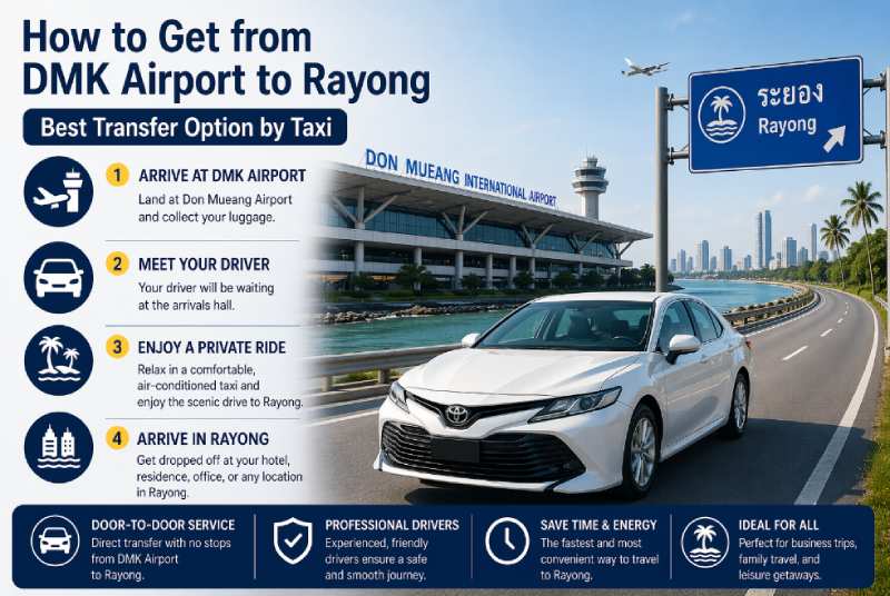 how to get DMK to Rayong