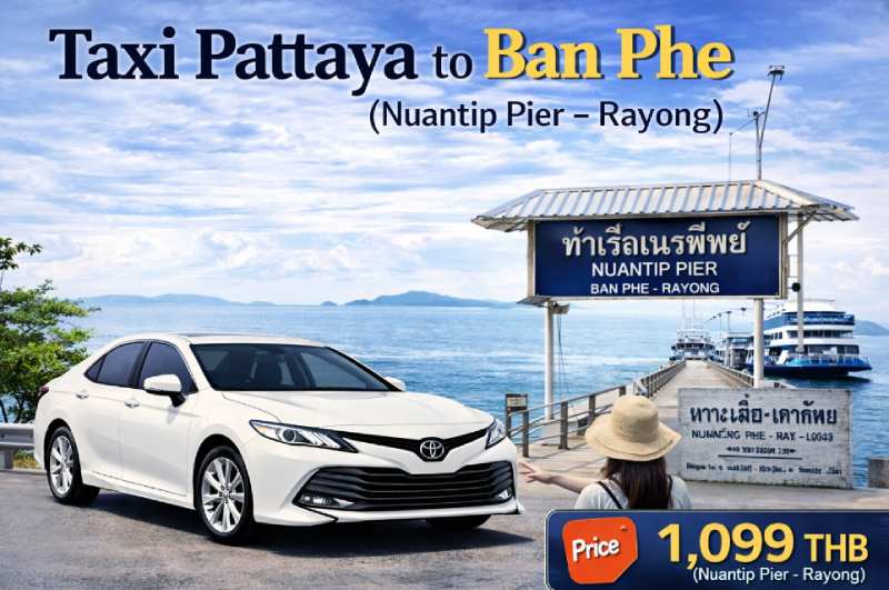 price of taxi from Pattaya to Ban Phe