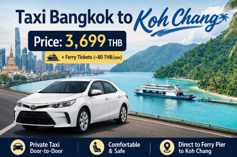 price of taxi from Bangkok to Koh Chang