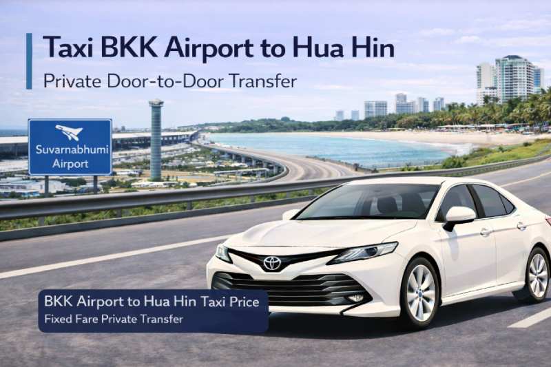 taxi from BKK airport to Hua Hin door-to-door transfer